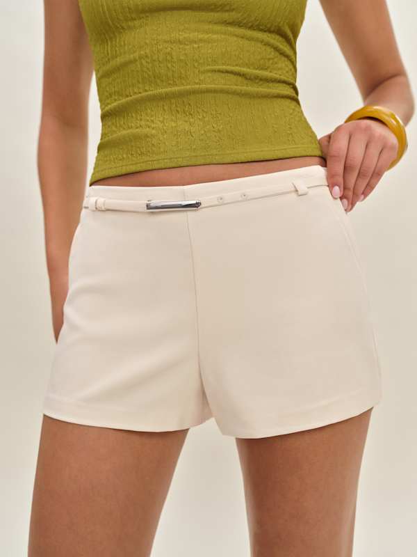 June Low Rise Short - Sugar Belted